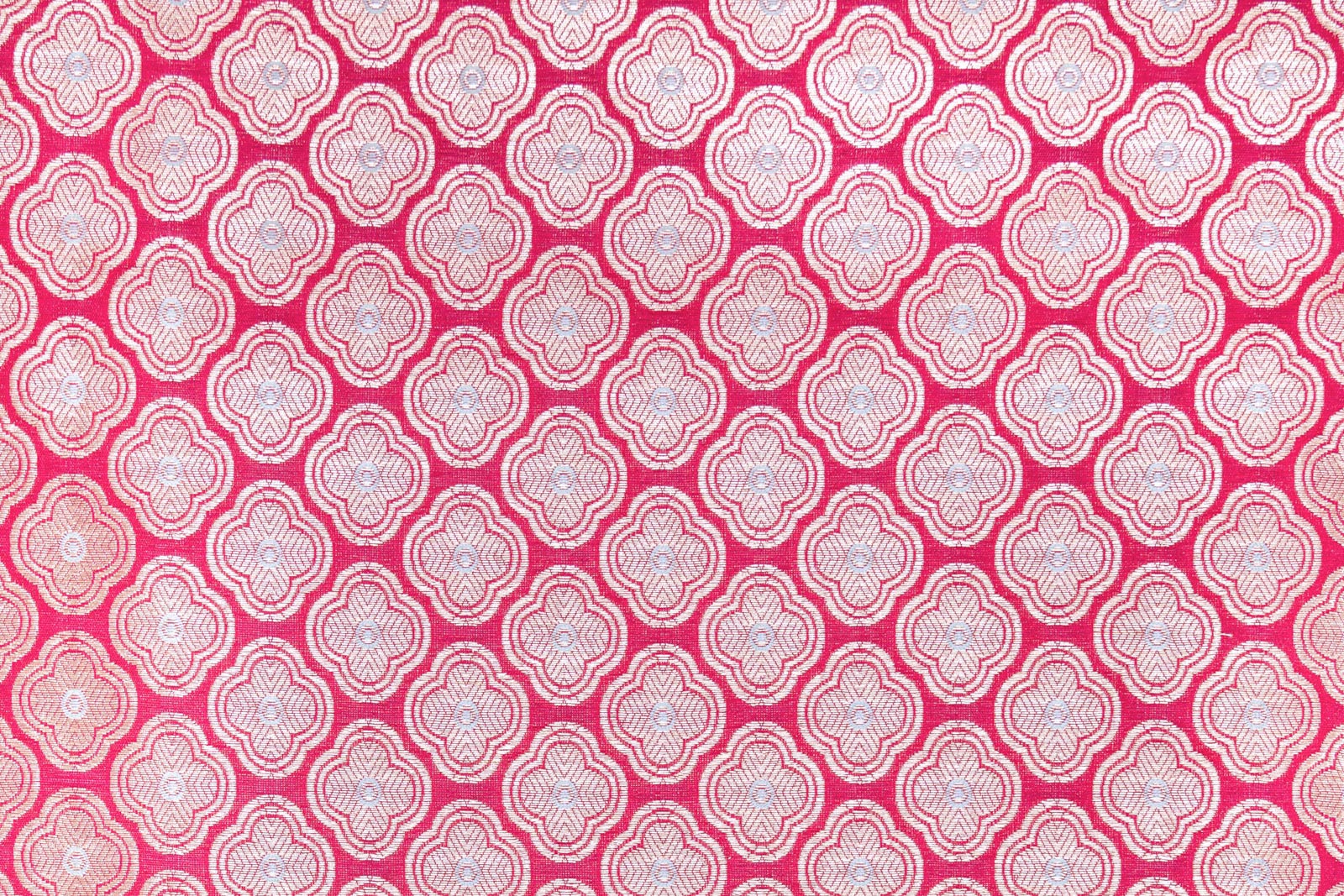 Red Handwoven Banarasi Silk Fabric