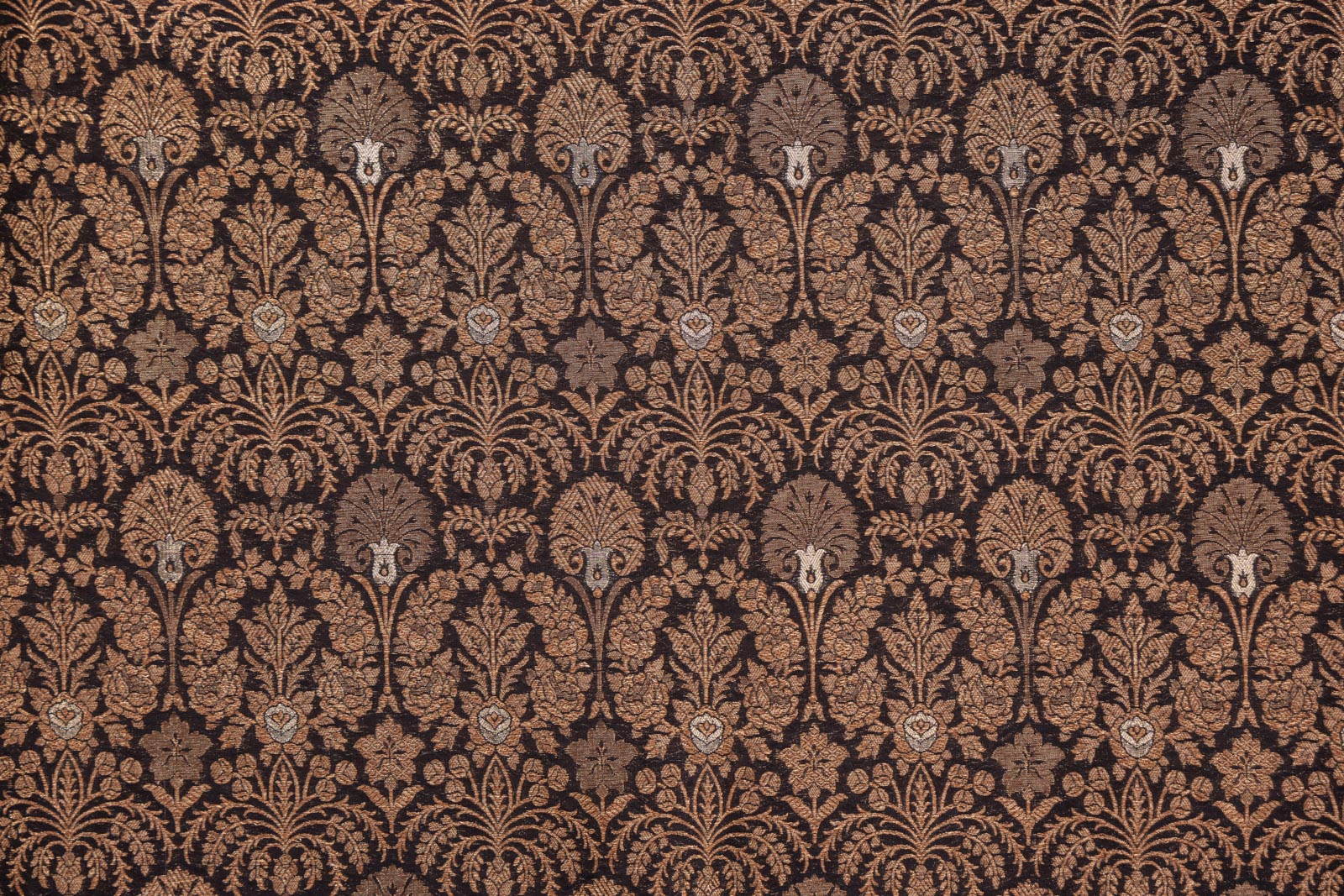 Black Handwoven Banarasi Brocade Fabric
