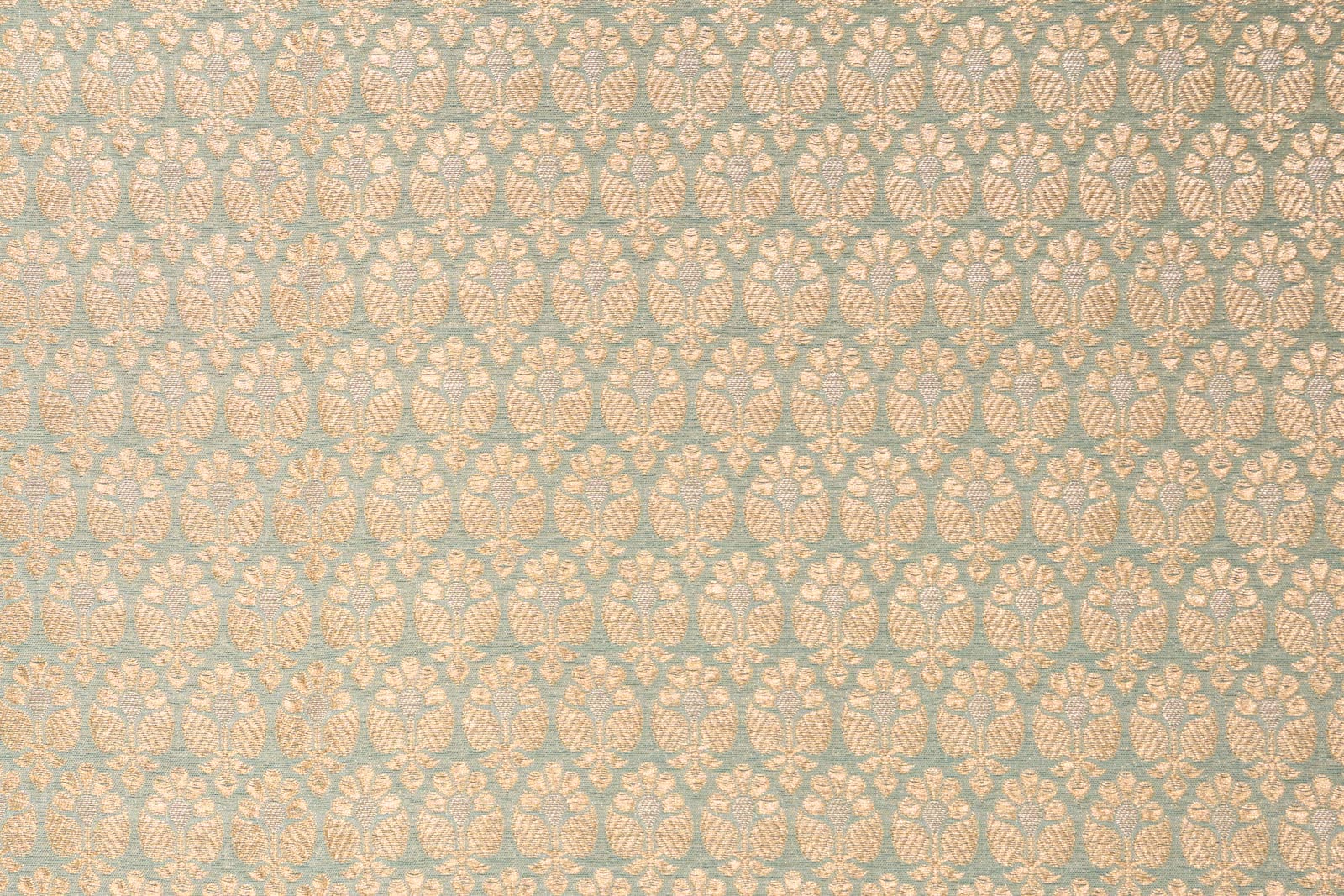 Powder Blue Handwoven Banarasi Brocade Fabric