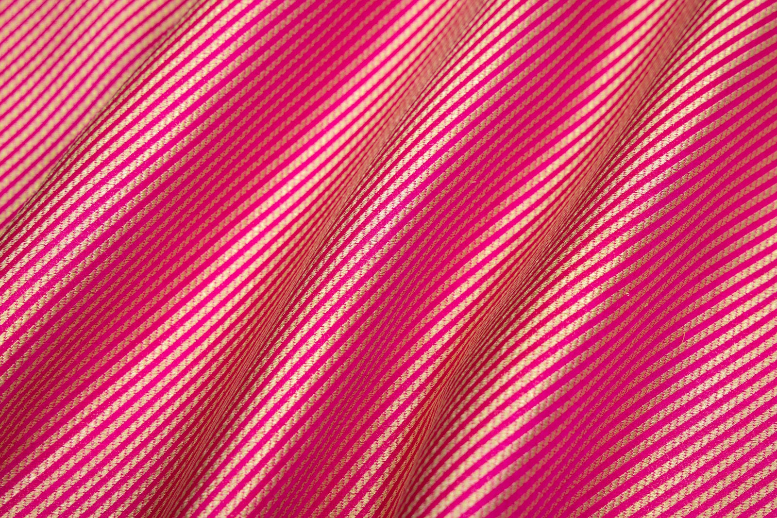 Pink Handwoven Banarasi Brocade Fabric