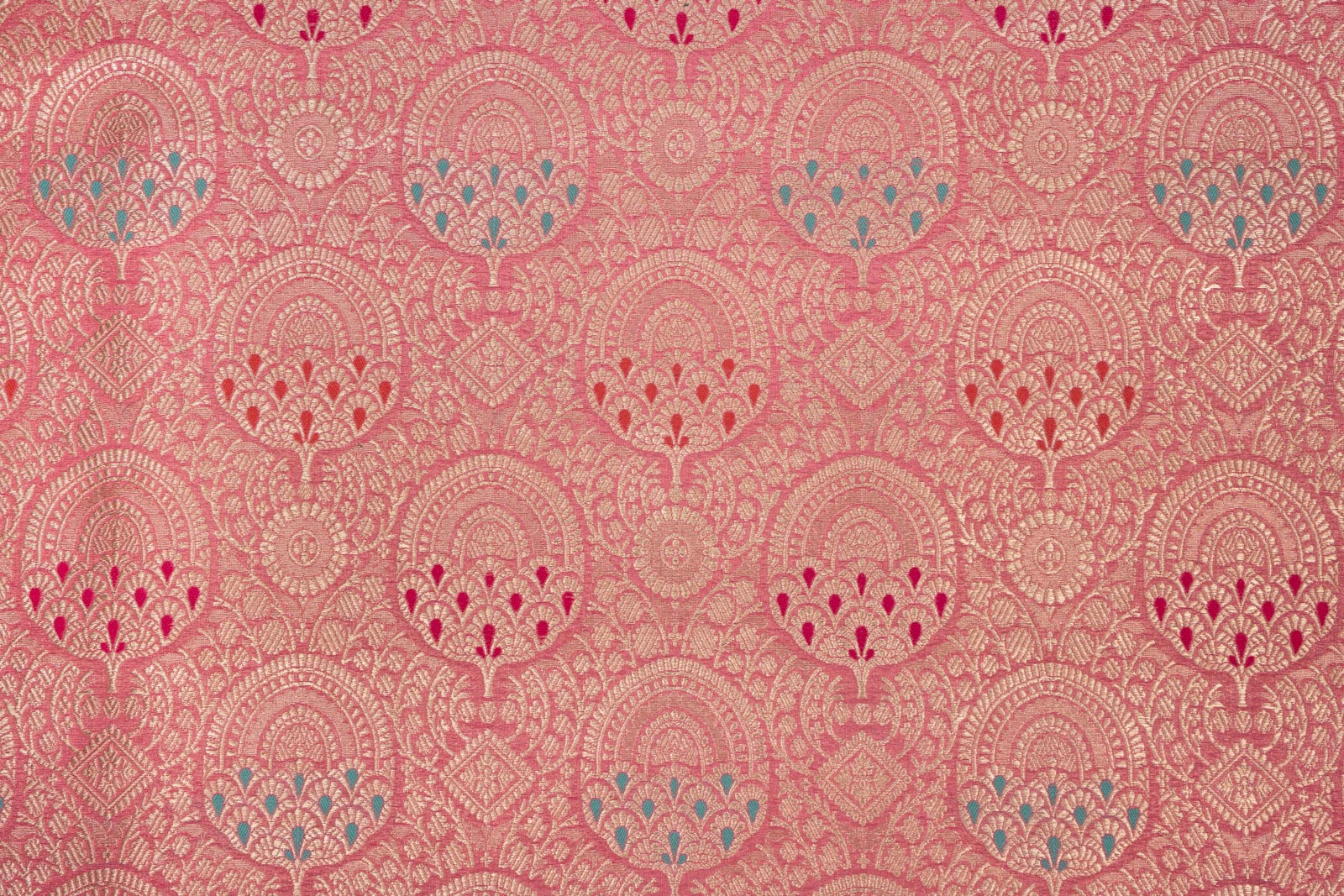 Baby Pink  Handwoven Banarasi Brocade Fabric