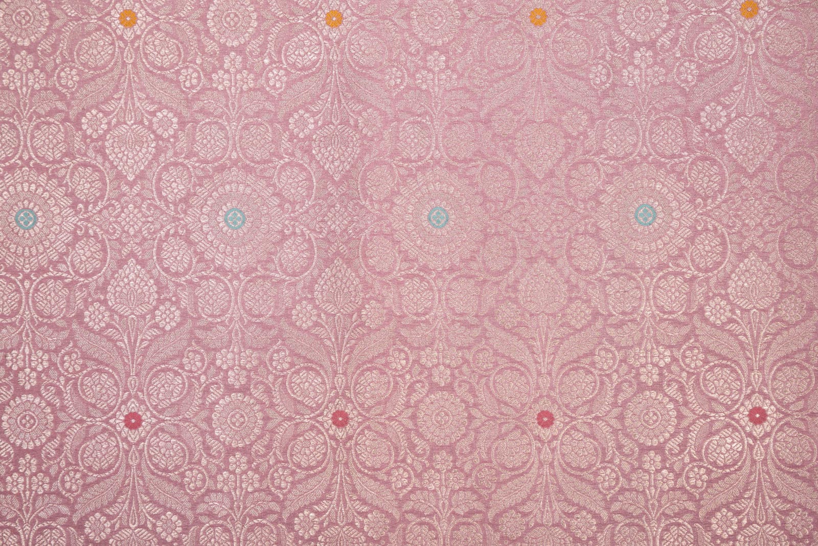 Baby Pink  Handwoven Banarasi Brocade Fabric
