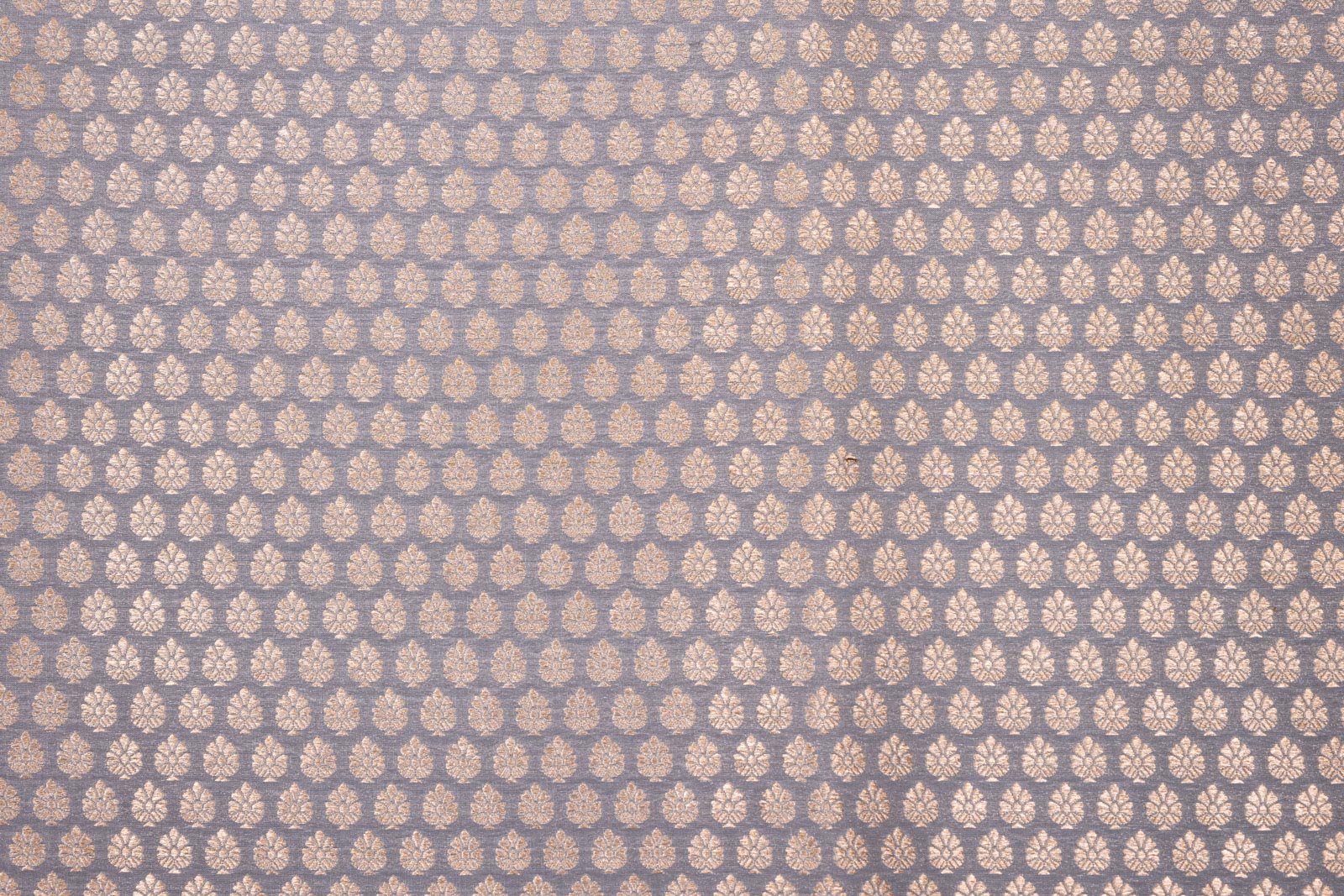 Grey Handwoven Banarasi Brocade Fabric