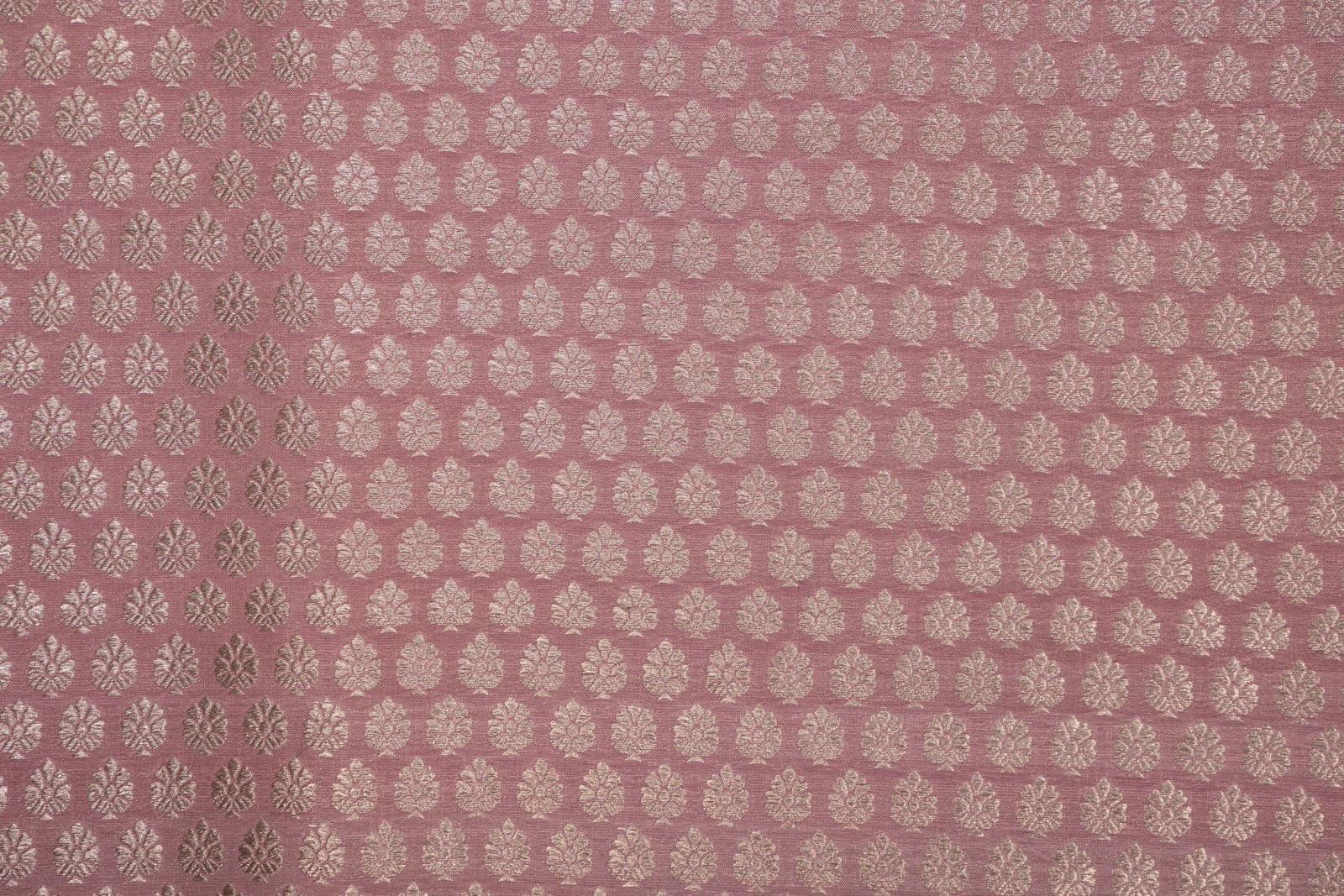 Baby Pink Handwoven Banarasi Brocade Fabric