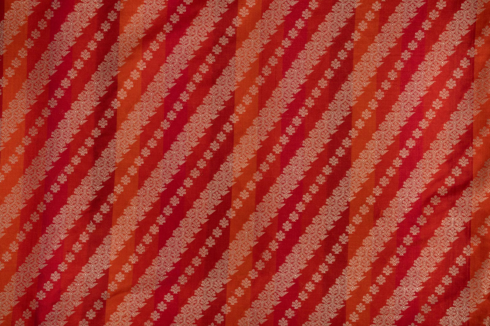 Multicolor Handwoven Banarasi Silk Fabric