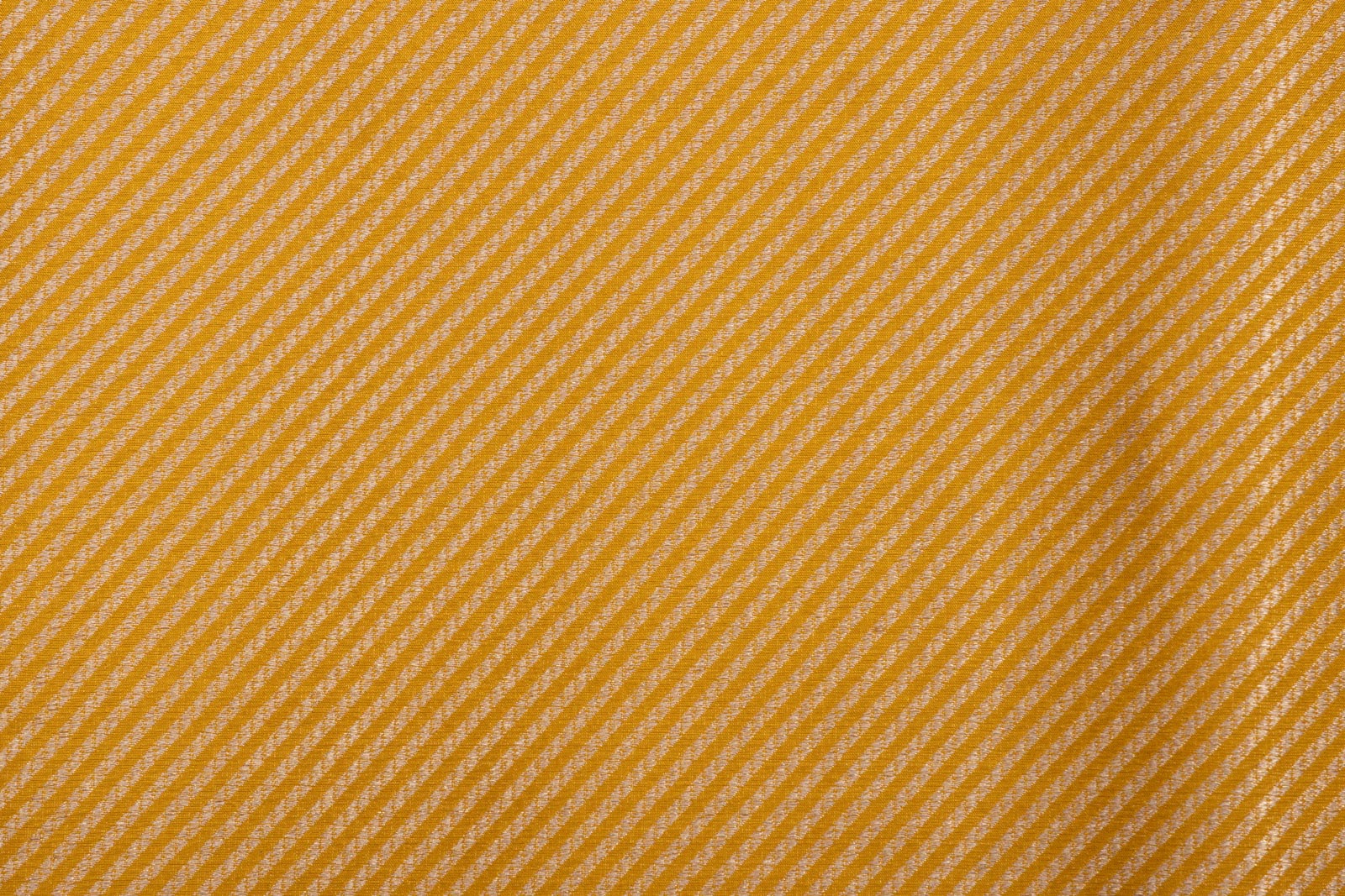 Yellow Handwoven Banarasi Brocade Fabric