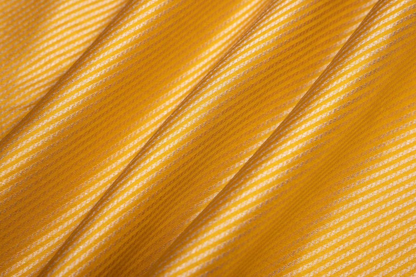 Yellow Handwoven Banarasi Brocade Fabric