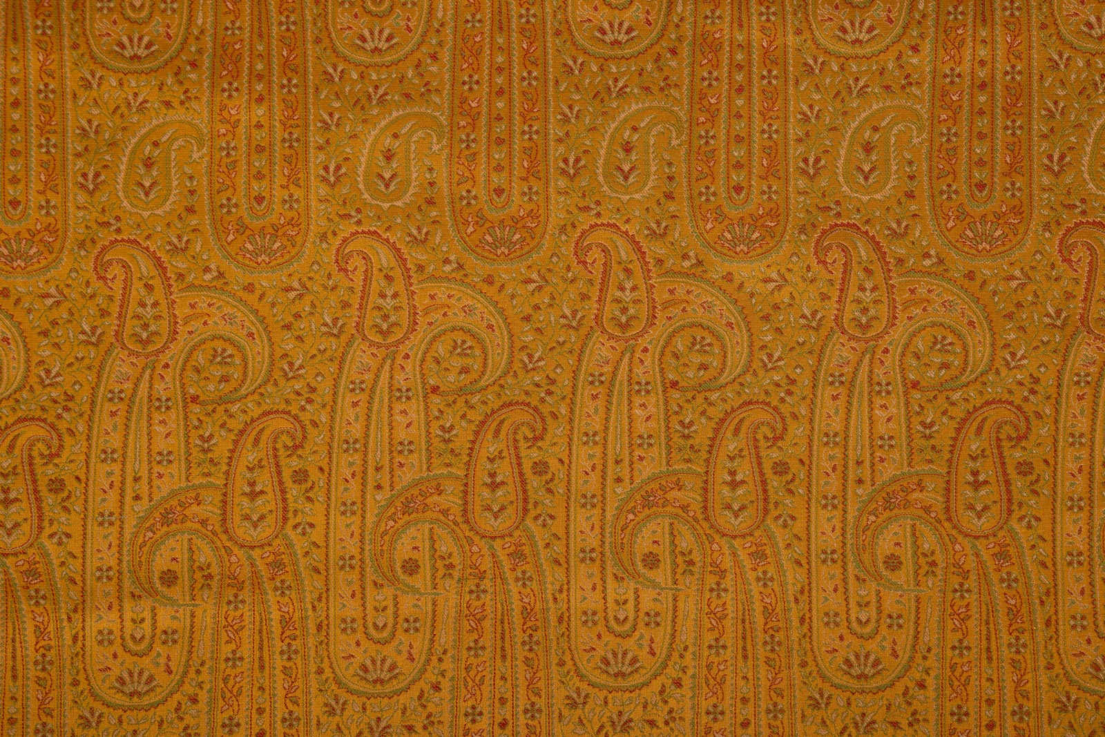 Yellow Handwoven Banarasi Tanchoi Silk Fabric