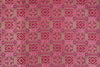 Pink Dual Tone Handwoven Banarasi Silk Fabric