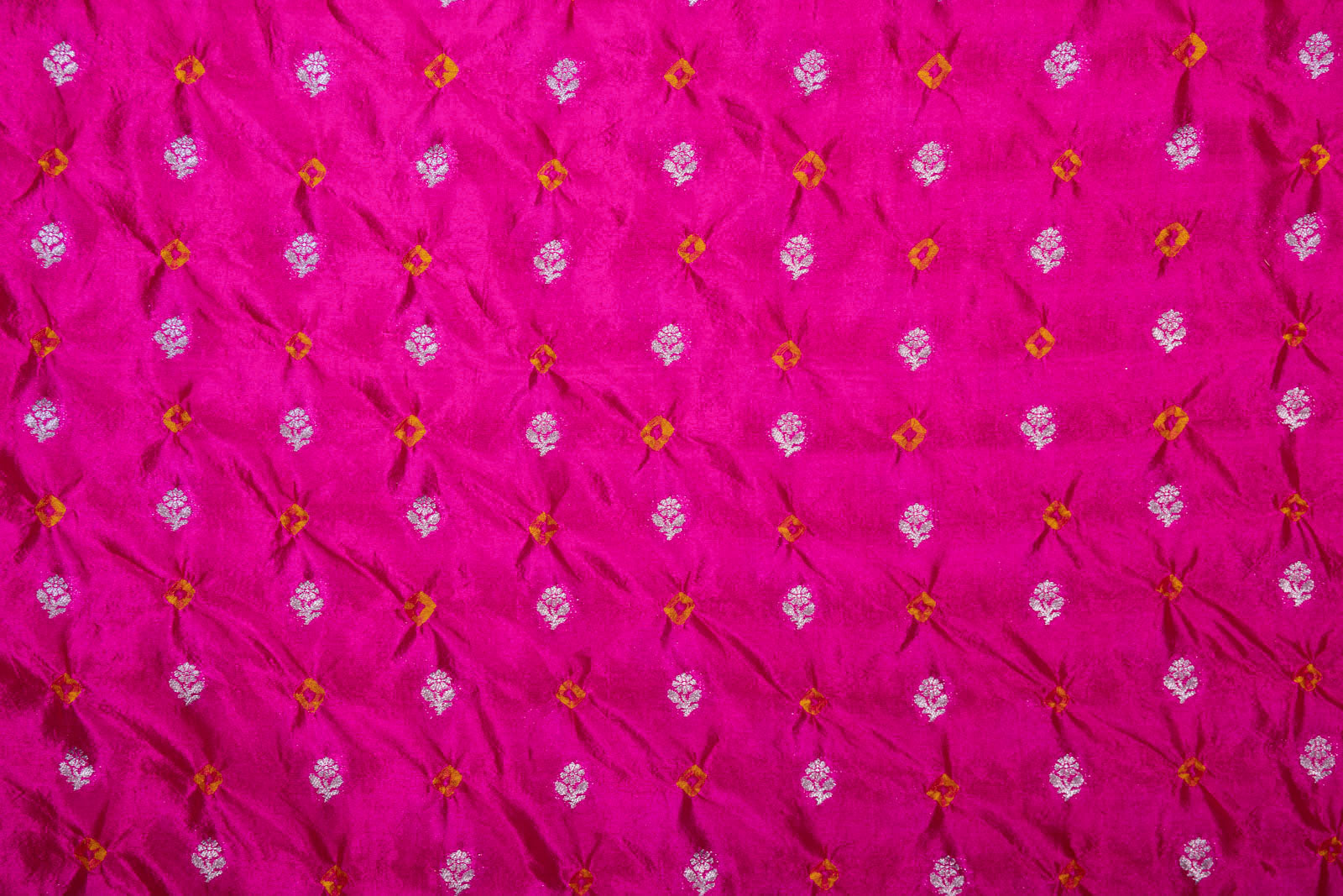 Pink Handwoven Banarasi Chiniya Silk Fabric