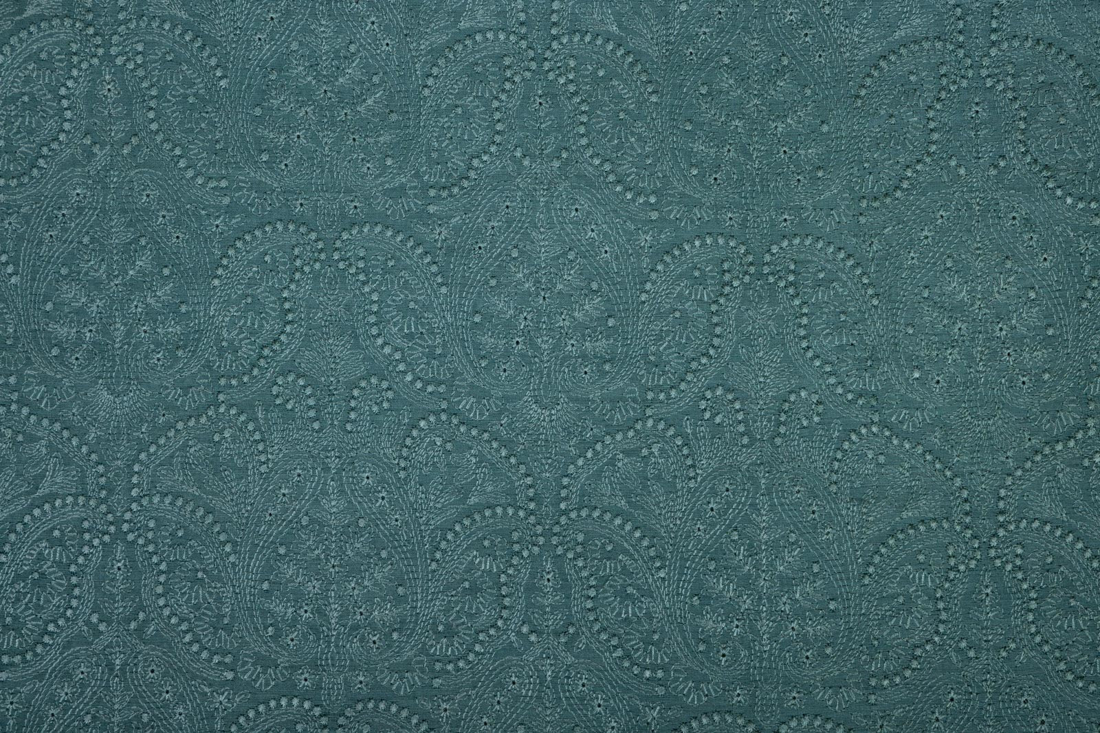 Teal Blue Banarasi Moonga Silk Fabric