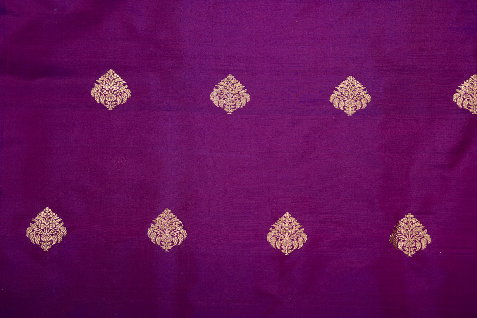Magenta Pink Handwoven Banarasi Silk Fabric