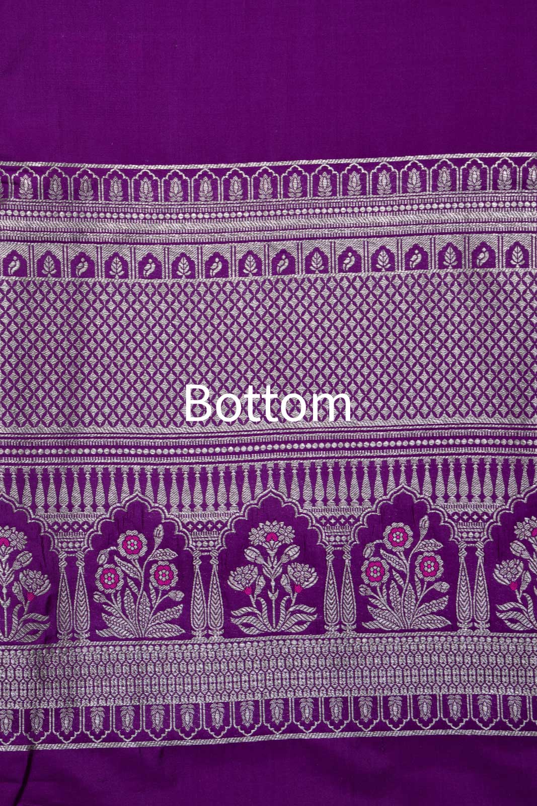 Magenta Pink Handwoven Banarasi Silk Suit Piece