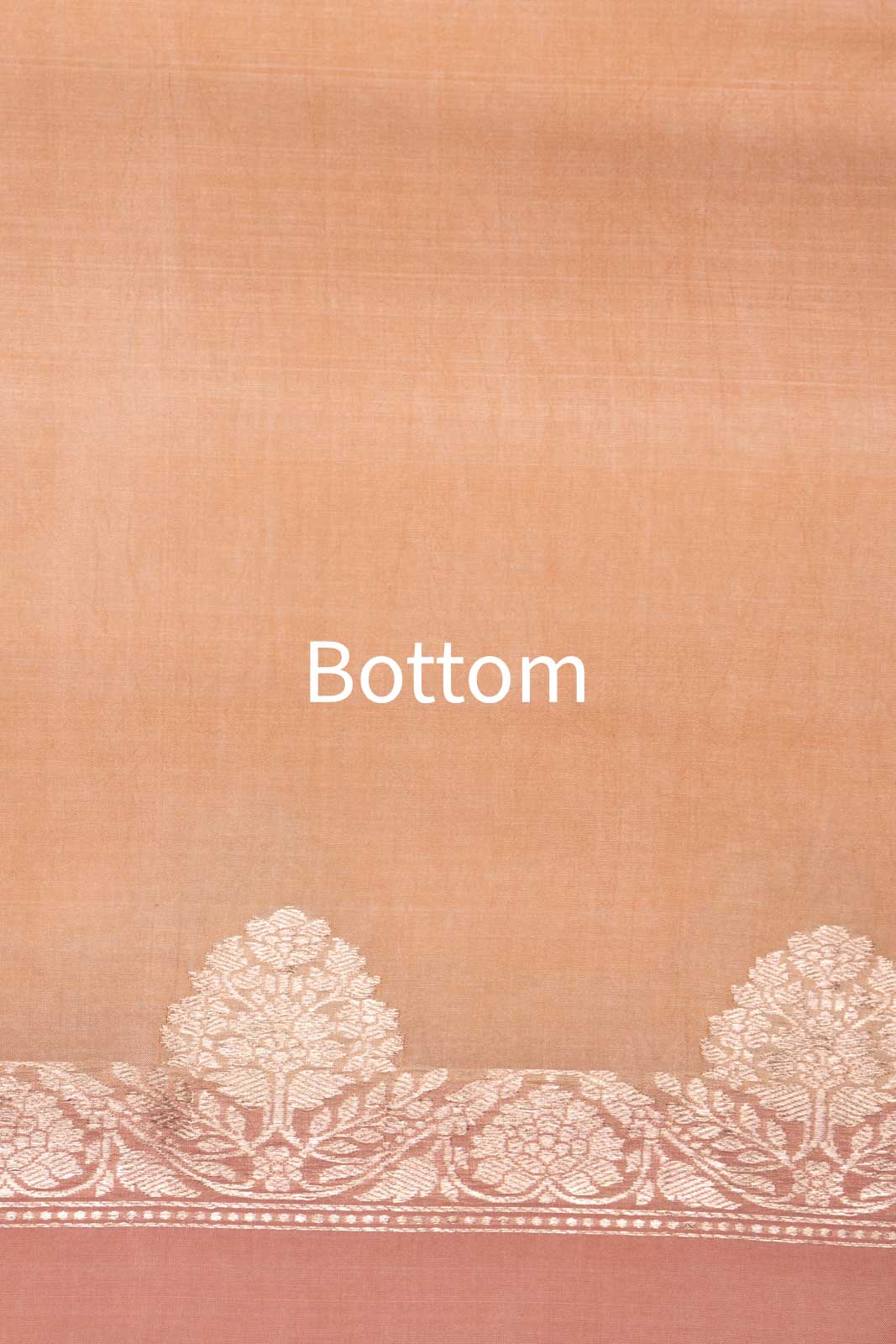 Peach Handwoven Banarasi Silk Suit Piece