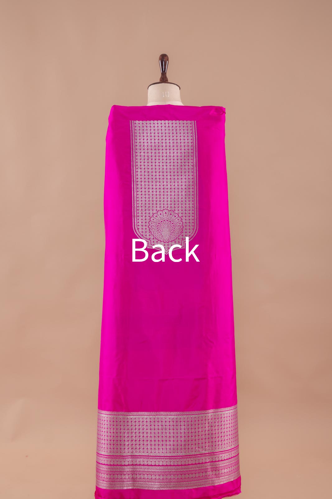 Rani Pink Handwoven Banarasi Silk Suit Piece