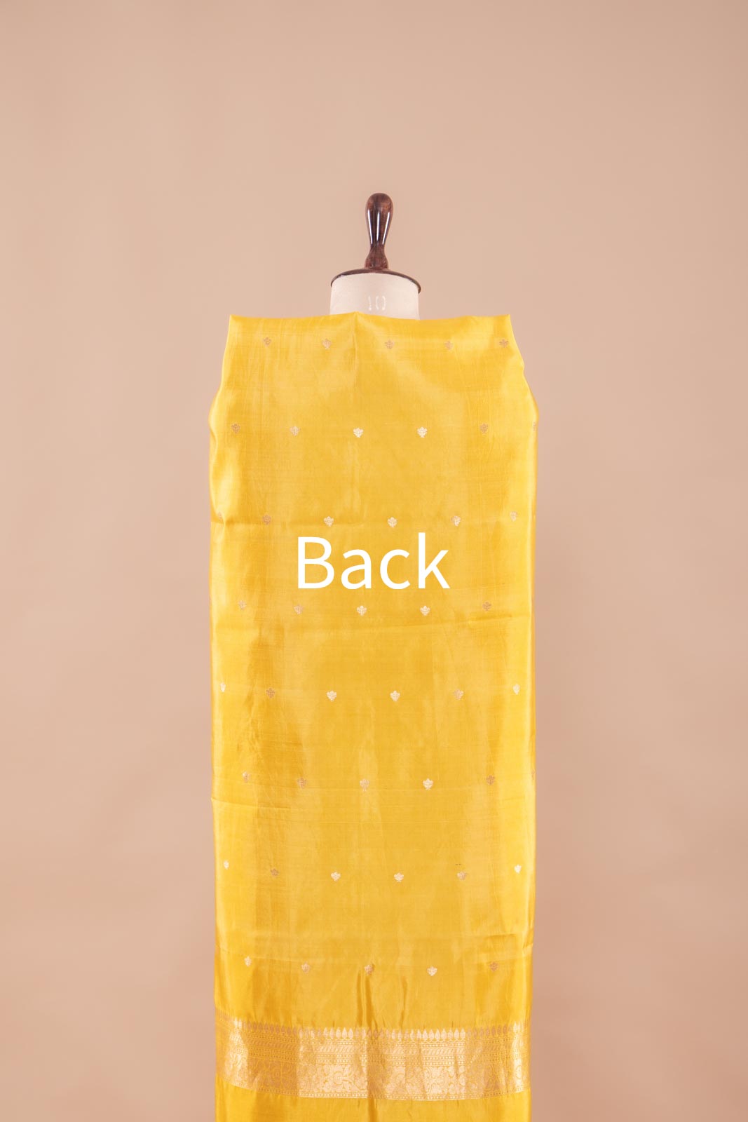 Yellow Handwoven Banarasi Silk Suit Piece