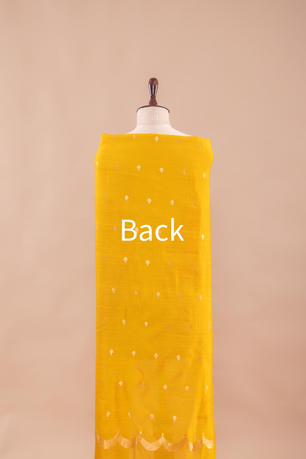 Yellow Handwoven Banarasi Silk Suit Piece