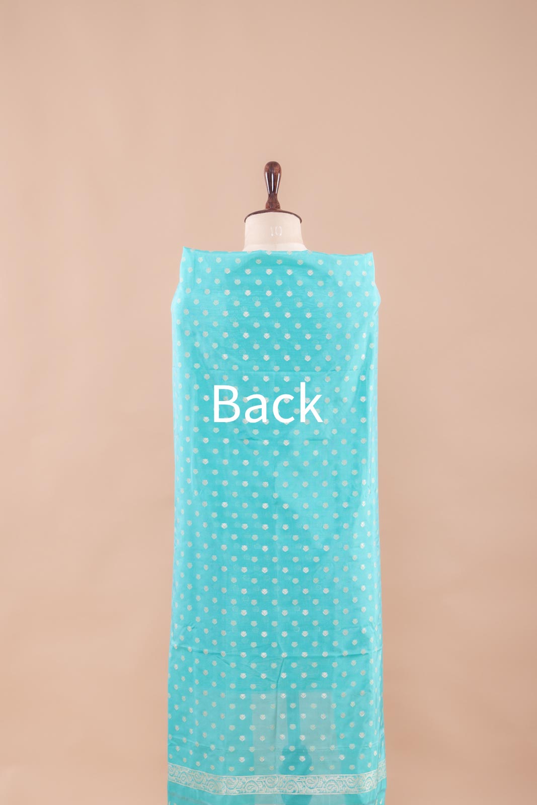 Turquoise Blue Handwoven Banarasi Silk Suit Piece