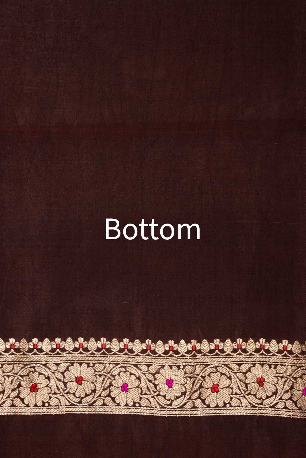 Brown Handwoven Banarasi Silk Suit Piece