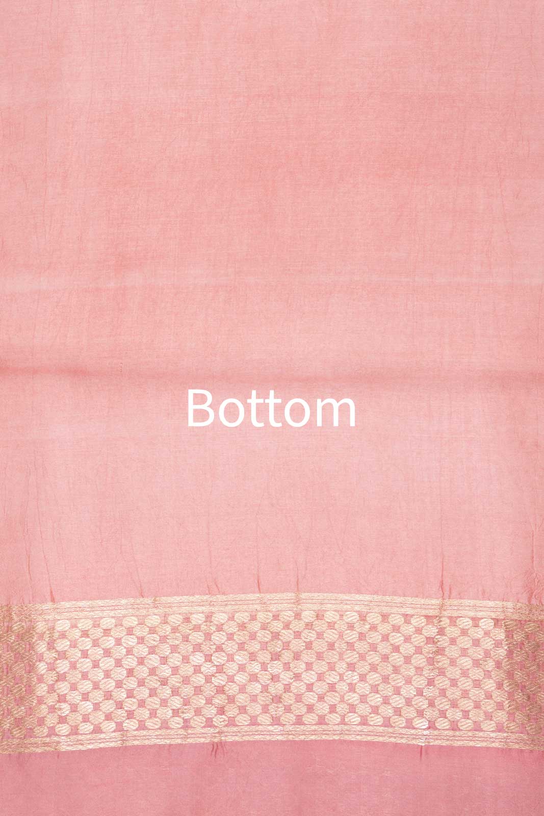 Peach Pink Handwoven Banarasi Silk Suit Piece
