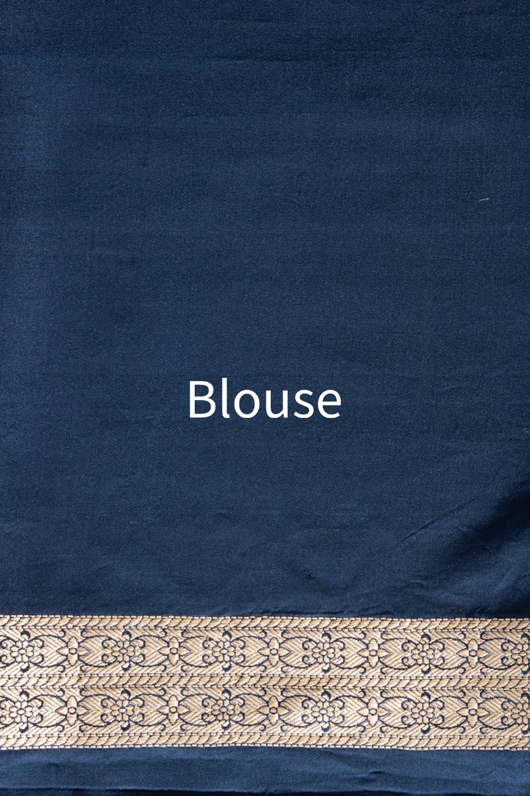 Blue Handwoven Banarasi Kadhua Satin Silk Saree