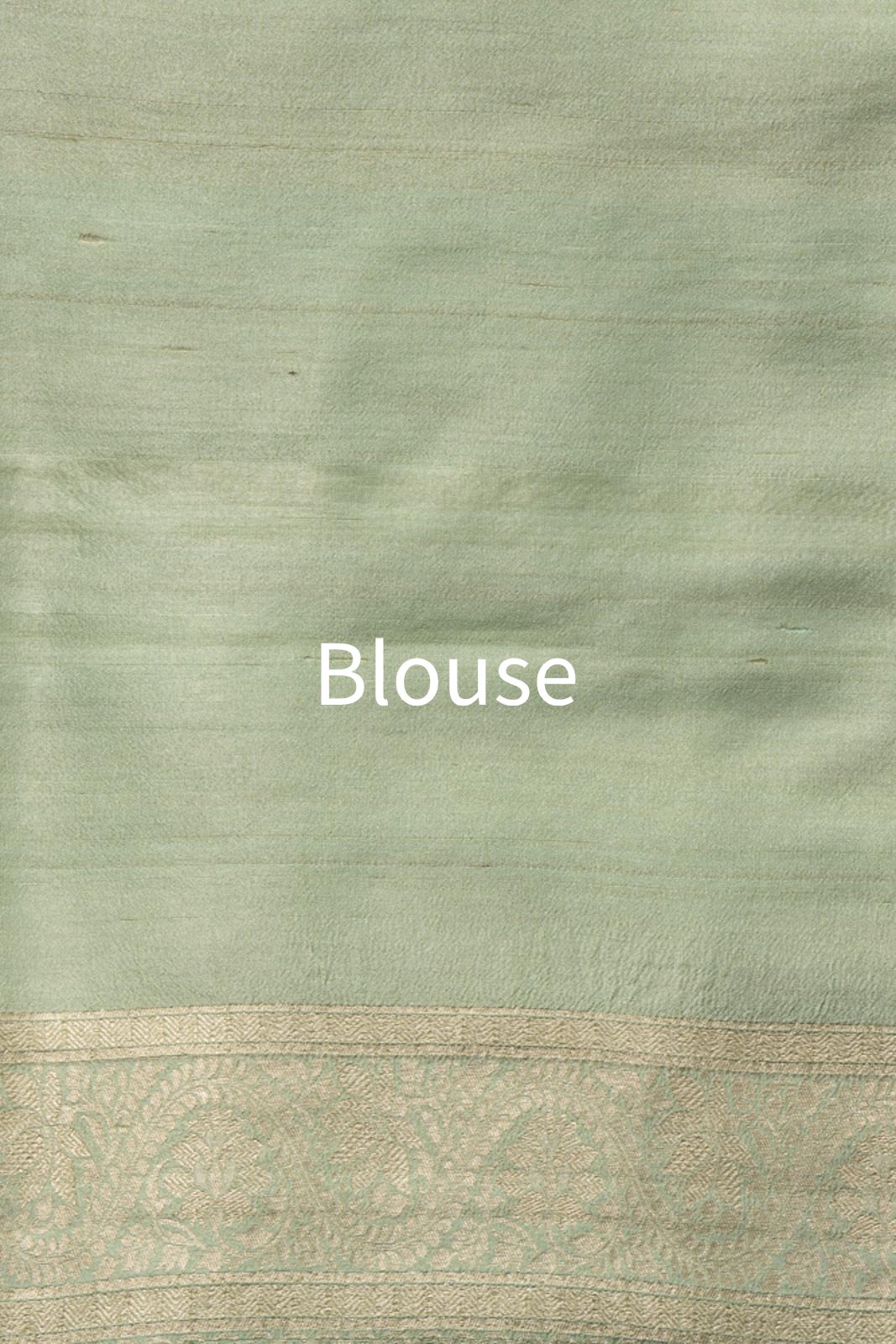 Mint Blue Handwoven Banarasi Tussar Georgette Saree