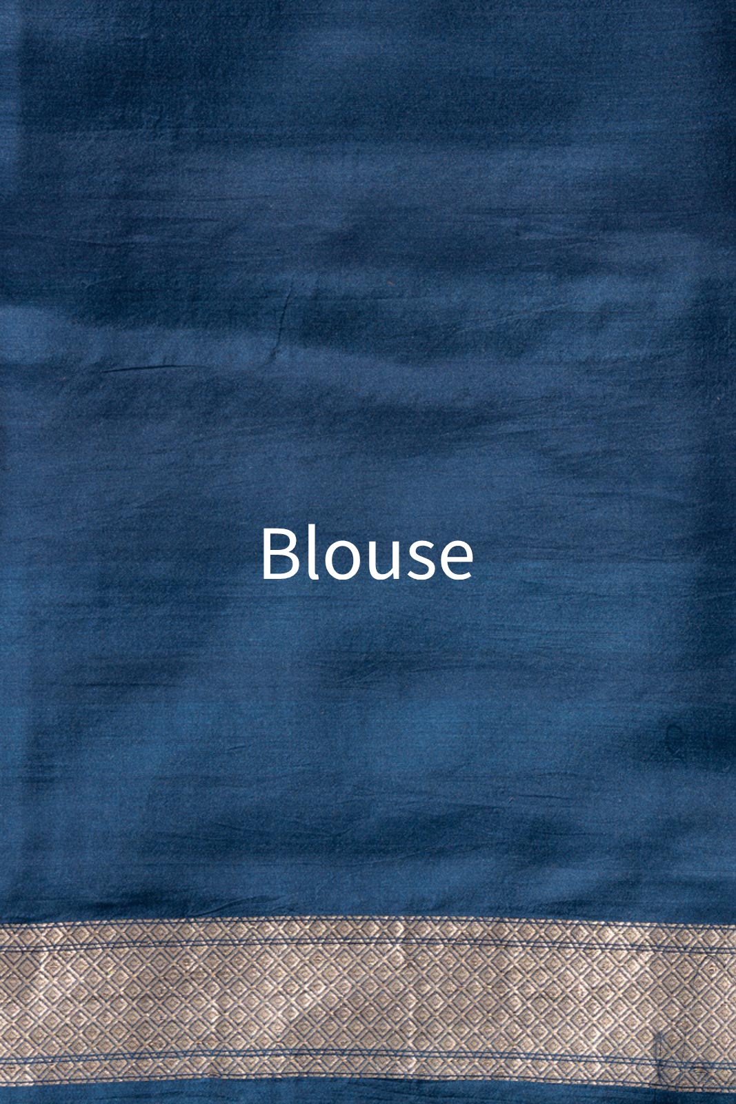 Peacock Blue Handwoven Banarasi Kadhua Silk Saree