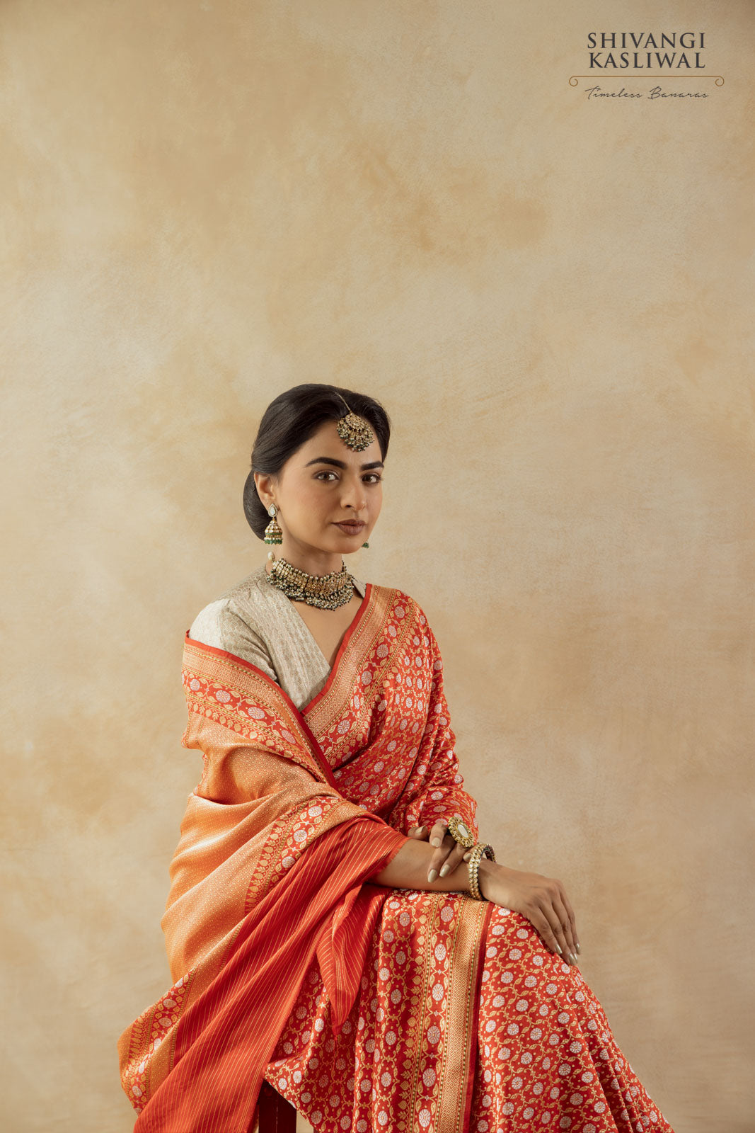 Red Handwoven Banarasi Real Zari Saree