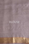 Grey Handwoven Banarasi Tissue Silk Saree