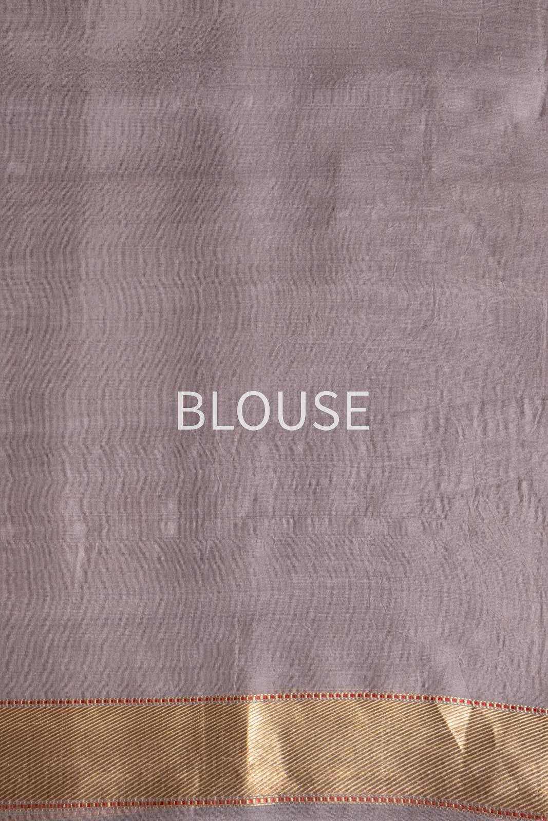 Grey Handwoven Banarasi Tissue Silk Saree