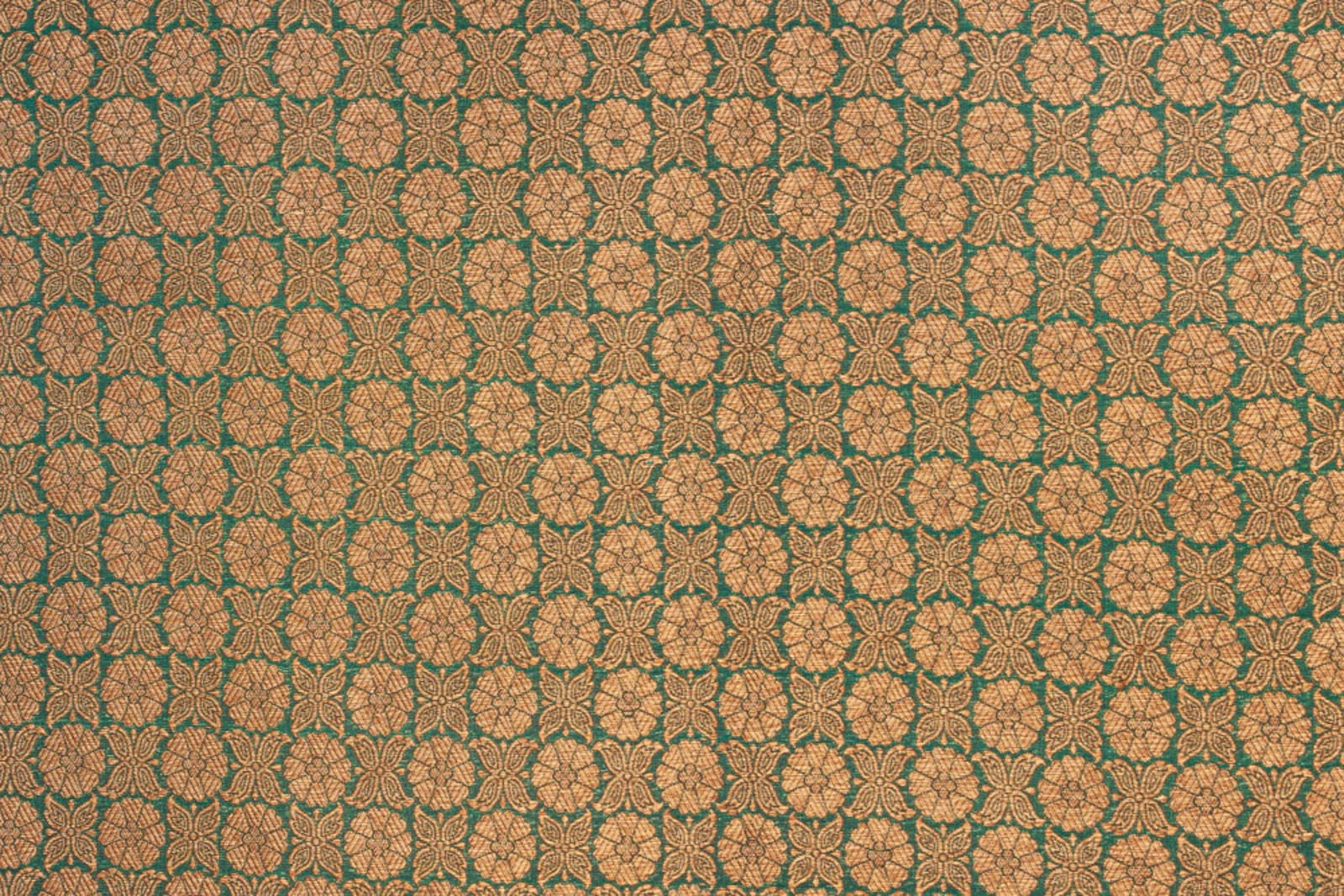 Green Handwoven Banarasi Brocade Fabric