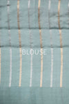 Powder Blue Handwoven Banarasi Pure Silk Saree