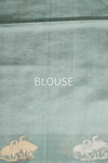 Powder Blue Handwoven Banarasi Pure Silk Saree