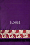 Purple Handwoven Banarasi Silk Saree