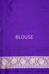 Purple Handwoven Banarasi Silk Saree