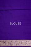 Purple Handwoven Banarasi Silk Saree