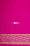 Rani Pink Handwoven Banarasi Silk Saree
