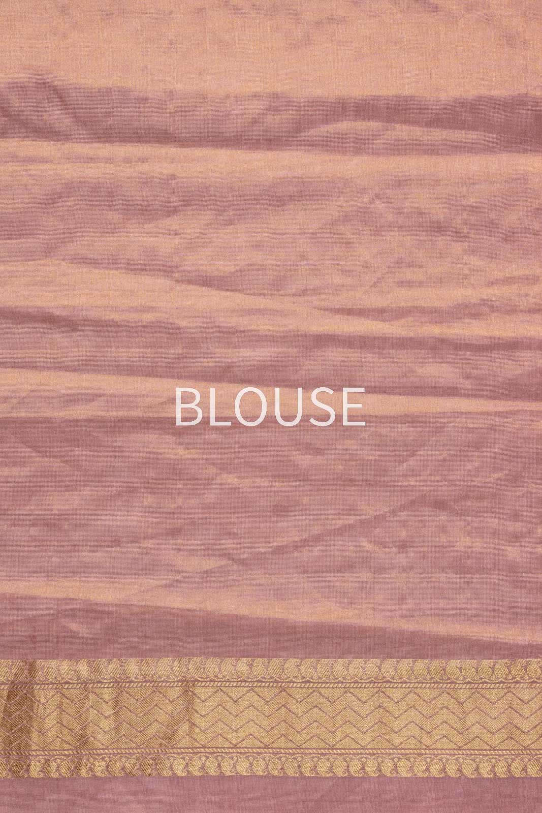 Baby Pink Handwoven Banarasi Tissue Silk Saree