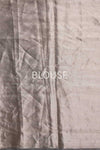 Grey Handwoven Banarasi Tissue Silk Saree