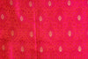Red Pink Handwoven Banarasi Tanchoi Silk Fabric