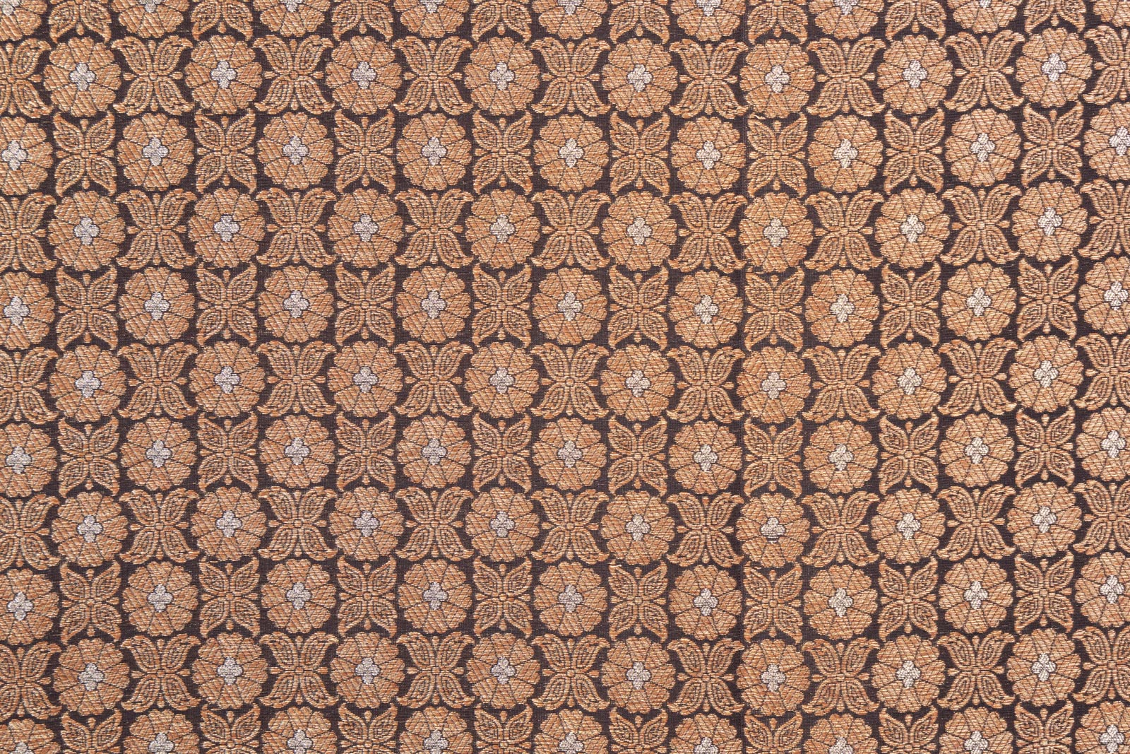 Black Handwoven Banarasi Brocade Fabric