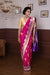 Pink Handwoven Banarasi Kadhua Organza Silk Saree