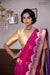 Pink Handwoven Banarasi Kadhua Organza Silk Saree