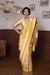 Yellow Handwoven Banarasi Kadhua Tissue Silk Saree