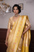 Yellow Handwoven Banarasi Kadhua Tissue Silk Saree