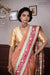 Peach Handwoven Banarasi Kadhua Organza Silk Saree