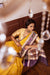 Yellow Handwoven Banarasi Kadhua Organza Silk Saree