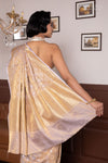 Lavender Handwoven Banarasi Tissue Silk Saree