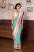 Blue Handwoven Banarasi Kadhua Organza Silk Saree
