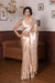 Beige Handwoven Banarasi Tissue Silk Saree